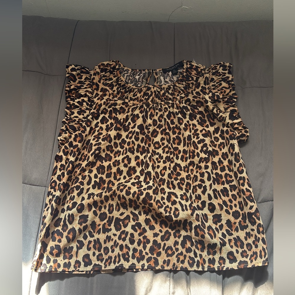 Marc New York Leopard Print Blouse